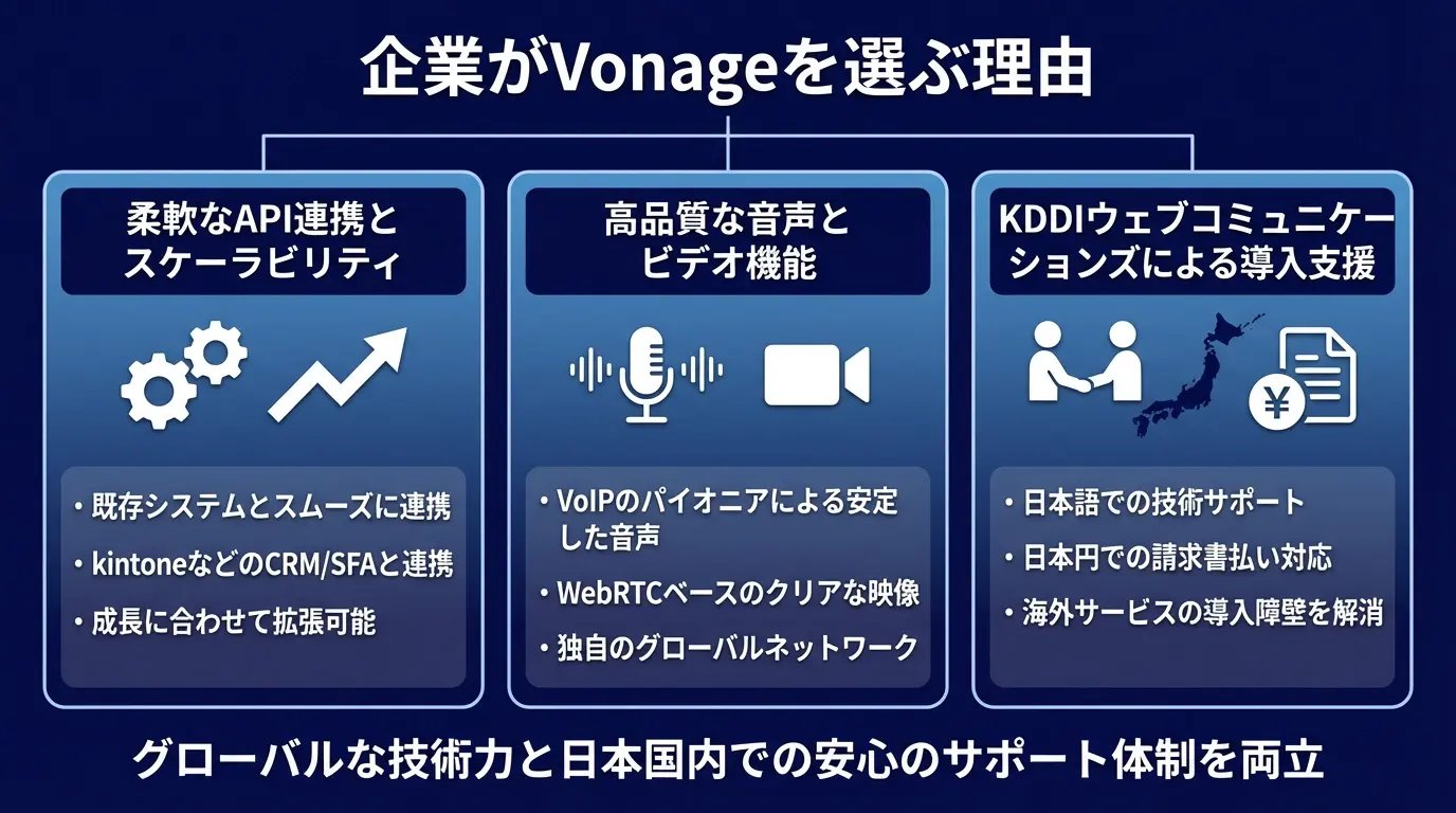 企業がVonageを選ぶべき理由とは？