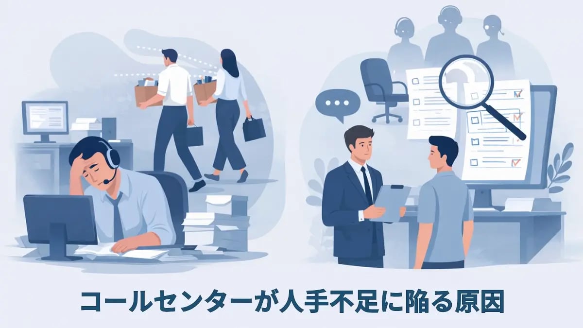 コールセンターが人手不足に陥る原因