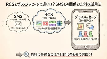 RCSとプラスメッセージの違いとは？SMSとの関係や機能を徹底解説