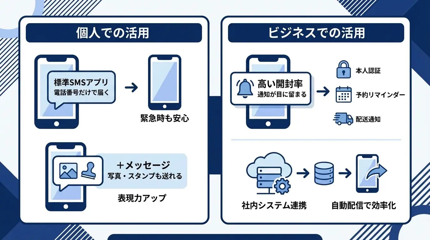 個人利用からビジネスまでSMSアプリのおすすめ活用術