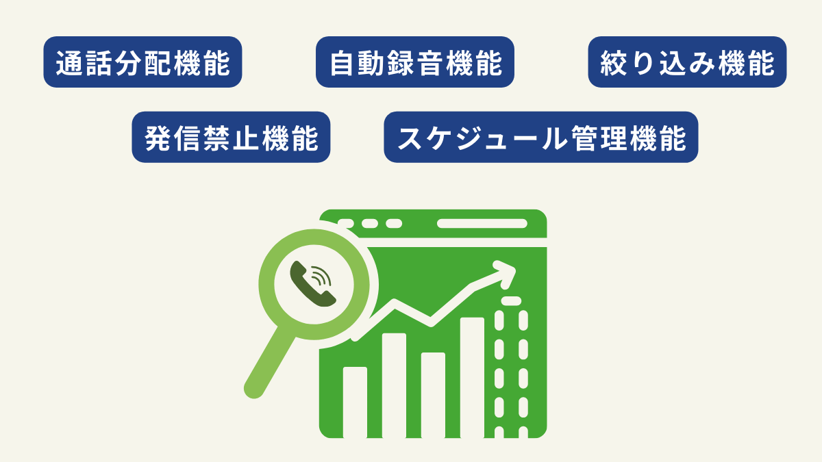 プレディクティブコールの主な機能