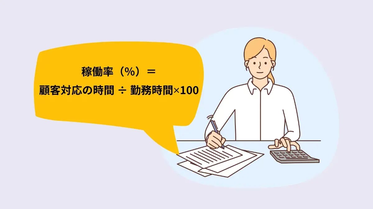 コールセンターの稼働率とは？占有率との違いや、適正値を維持するためのポイントを解説 02