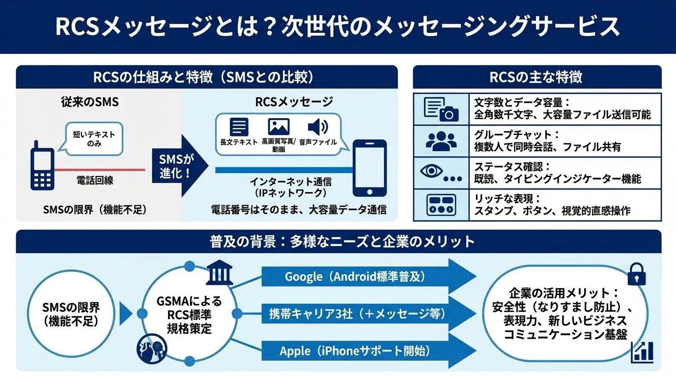 RCSメッセージとは?次世代のメッセージングサービスを解説