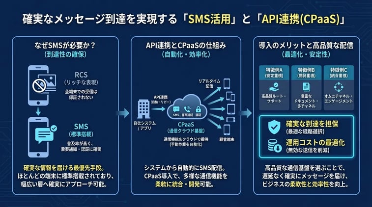 確実な到達を目指すならSMSも検討すべきか?