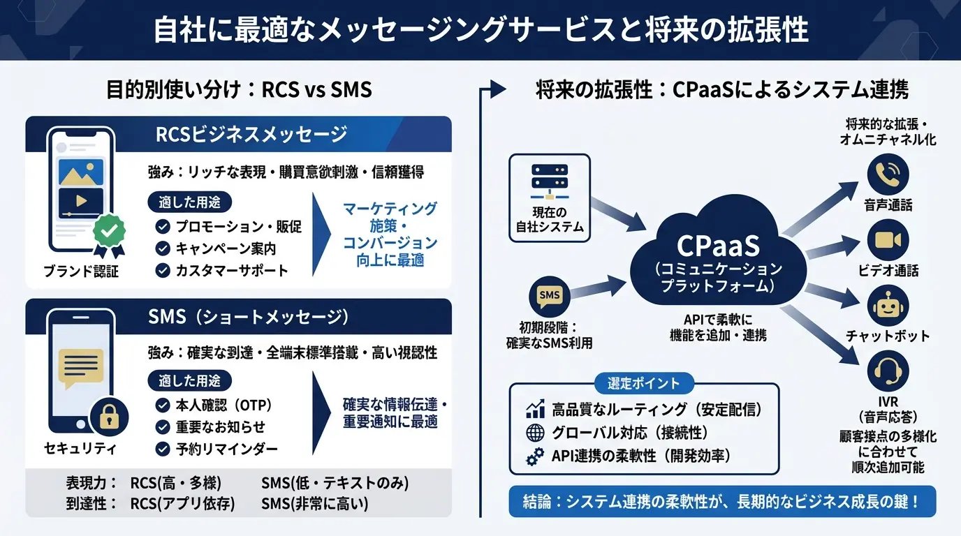 自社に最適なメッセージングサービスはどれか?