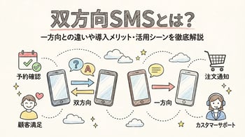 双方向SMSとは？一方向との違いや導入メリット・活用シーンを徹底解説